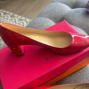 Kate Spade Patent Leather Pump in Red.see pictures for more details
